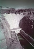 Film transparency of Hoover Dam, circa mid 1950s