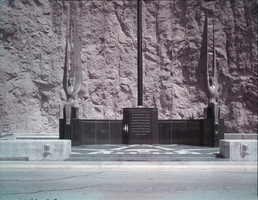 Film transparency of the Winged Figures of the Republic at Hoover Dam, circa 1940s-1950s
