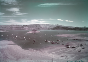 Film transparency showing Lake Mead, circa 1940s-1950s