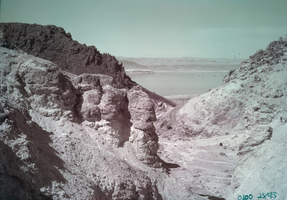 Film transparency showing mountains near Lake Mead, circa 1940s-1950s