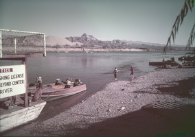 Film transparency of people at Lake Mead, circa 1940s-1950s