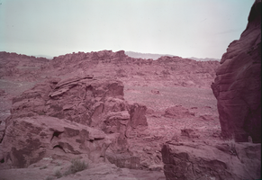Film transparency showing the Valley of Fire, Nevada, circa late 1930s-1950s