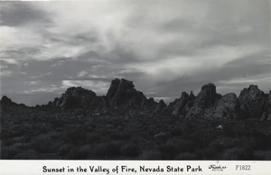Postcard showing Valley of Fire, Nevada, circa 1930s-1950s