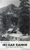 Postcard showing the Mount Charleston Ski-Bar Ranch, Nevada, circa 1920s-1950s