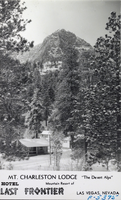Postcard showing Mt. Charleston Lodge in Nevada, circa 1930s-1950s