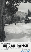 Postcard showing the Ski-Bar Ranch at Mount Charleston, Nevada, circa 1930s-1950s