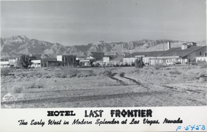 Postcard showing the Hotel Last Frontier, Las Vegas, circa 1940s