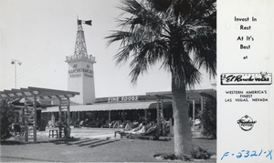 Postcard showing the El Rancho Vegas, Las Vegas, circa 1940s
