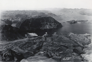 Photograph of the view from Fortification Hill, Lake Mead, circa 1935-1950