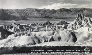 Postcard showing Death Valley, California, circa 1920 to 1955