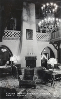 Postcard showing Scotty's Castle, Death Valley, circa 1920 to 1955