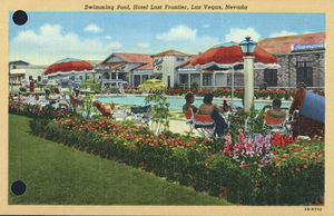 Postcard showing the Last Frontier Hotel, Las Vegas, Nevada, circa 1940s