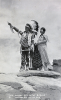 Postcard of Navajo Indians, Nevada, circa 1920-1955