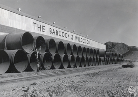 Photograph of Babcock and Wilcox steel plant, Boulder City, circa 1920-1955