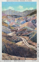 Postcard of Twenty Mule Canyon, Death Valley, California, circa 1920 to 1955