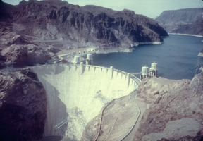 Slide of Hoover Dam, circa late 1930s-1950s