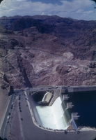 Slide of Hoover Dam spillway, circa late 1930s.
