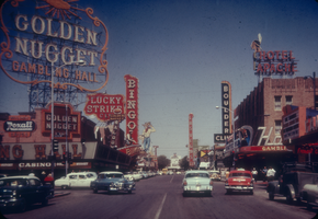 Slide of Fremont Street, Las Vegas, circa late 1950s