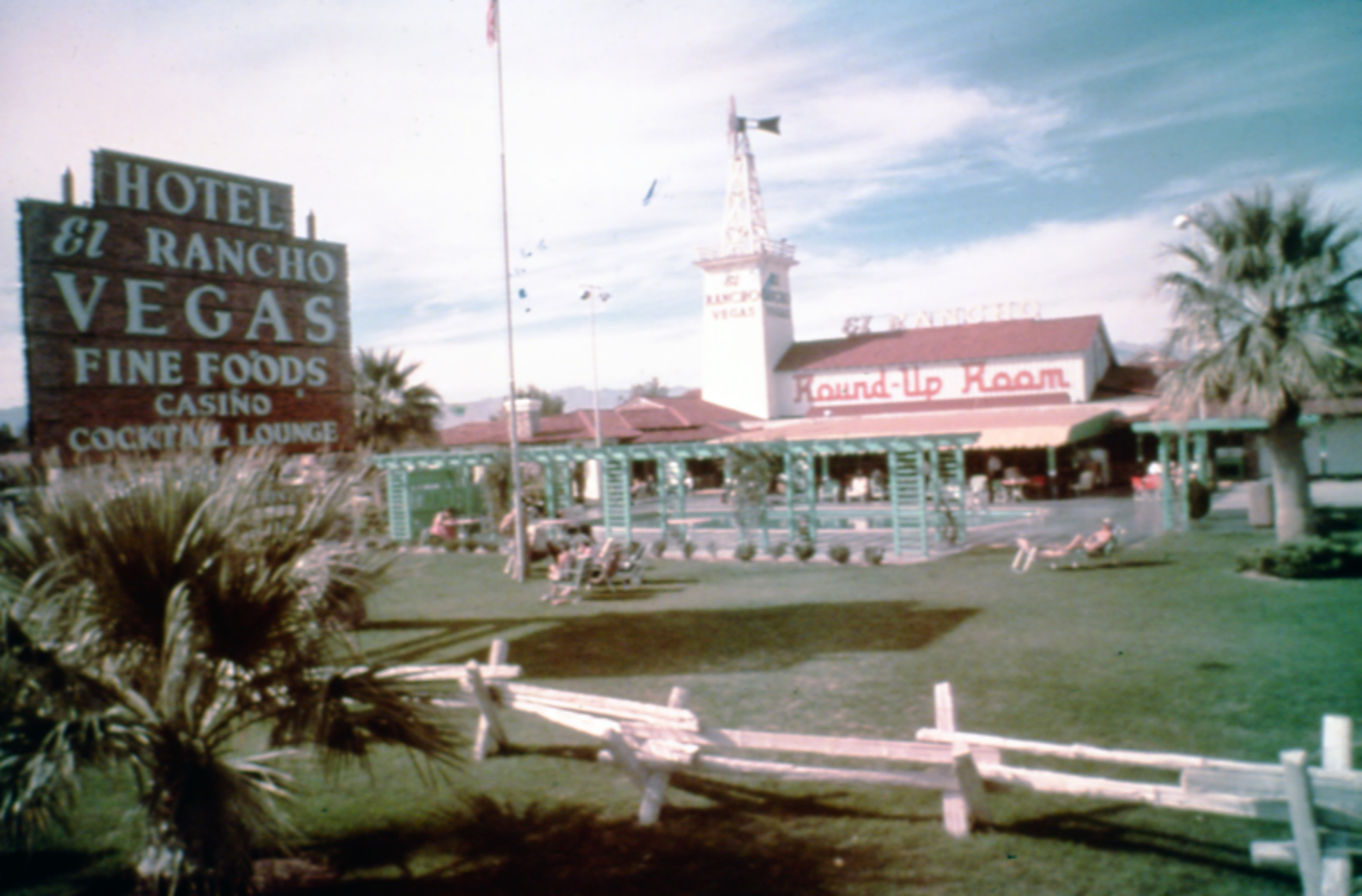 Slide of the Hotel El Rancho Vegas, Las Vegas, circa 1940s
