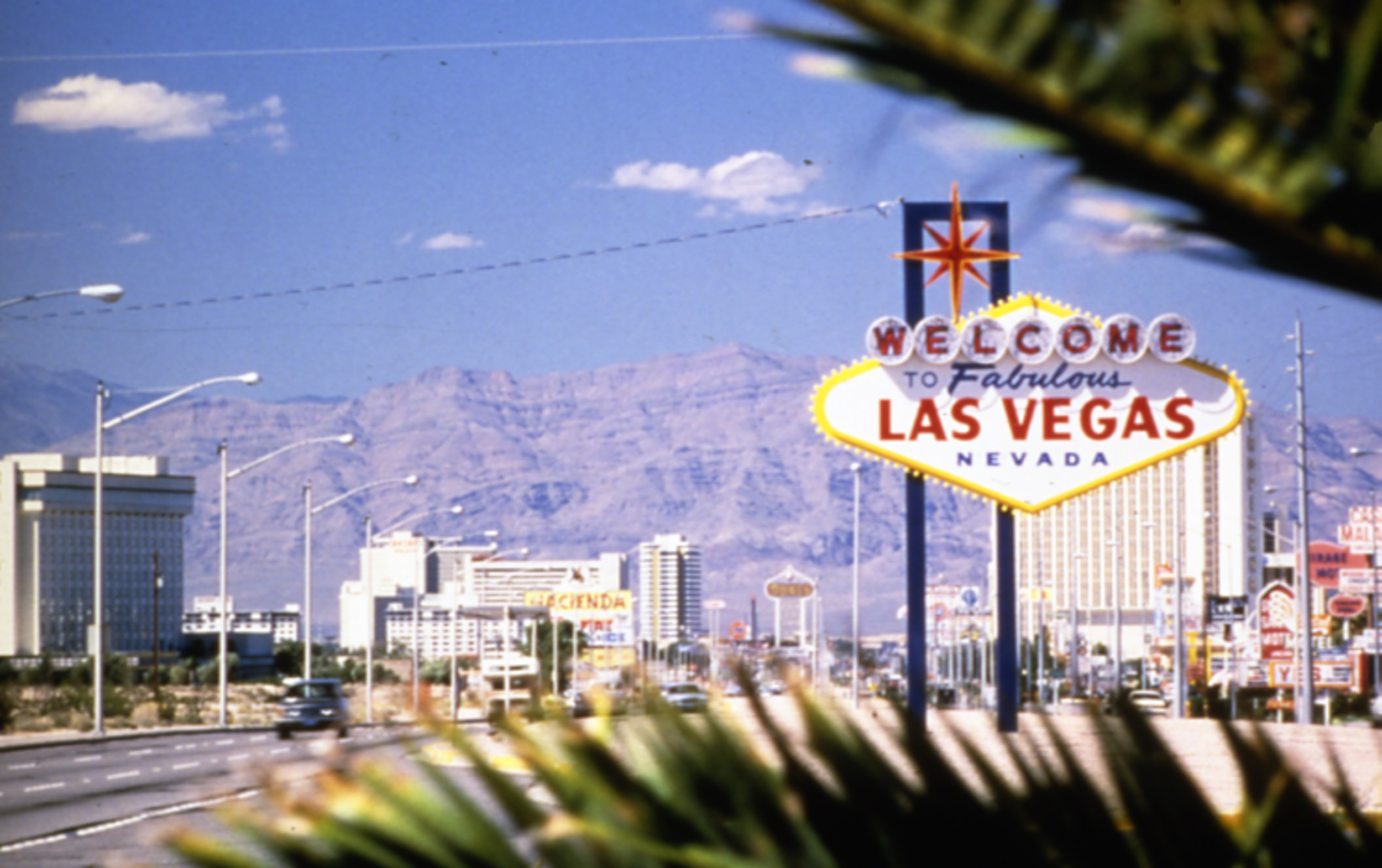Slide of Las Vegas Boulevard, Las Vegas, circa 1980s