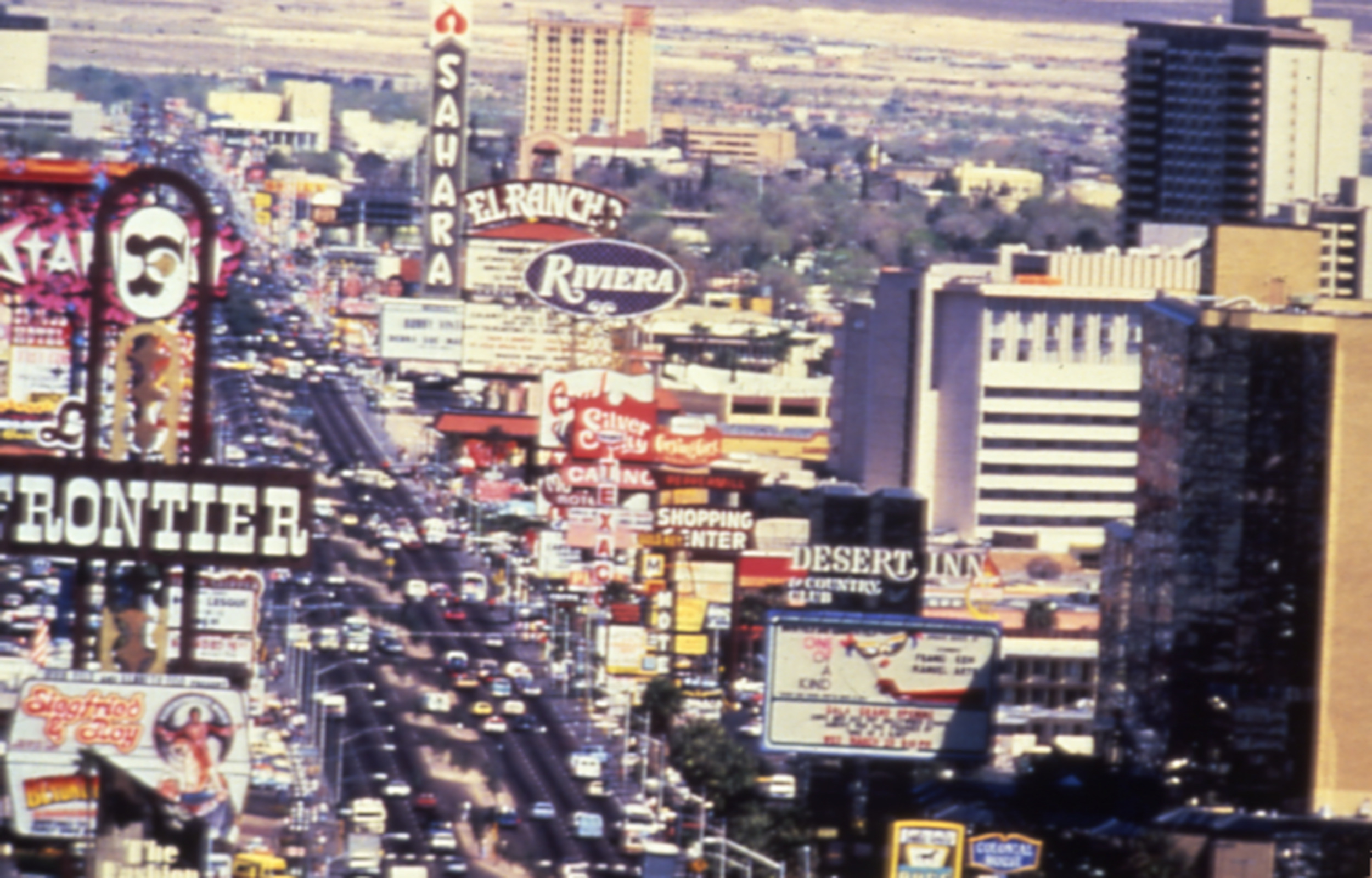 Slide of Las Vegas Boulevard, Las Vegas, Nevada, circa 1980s
