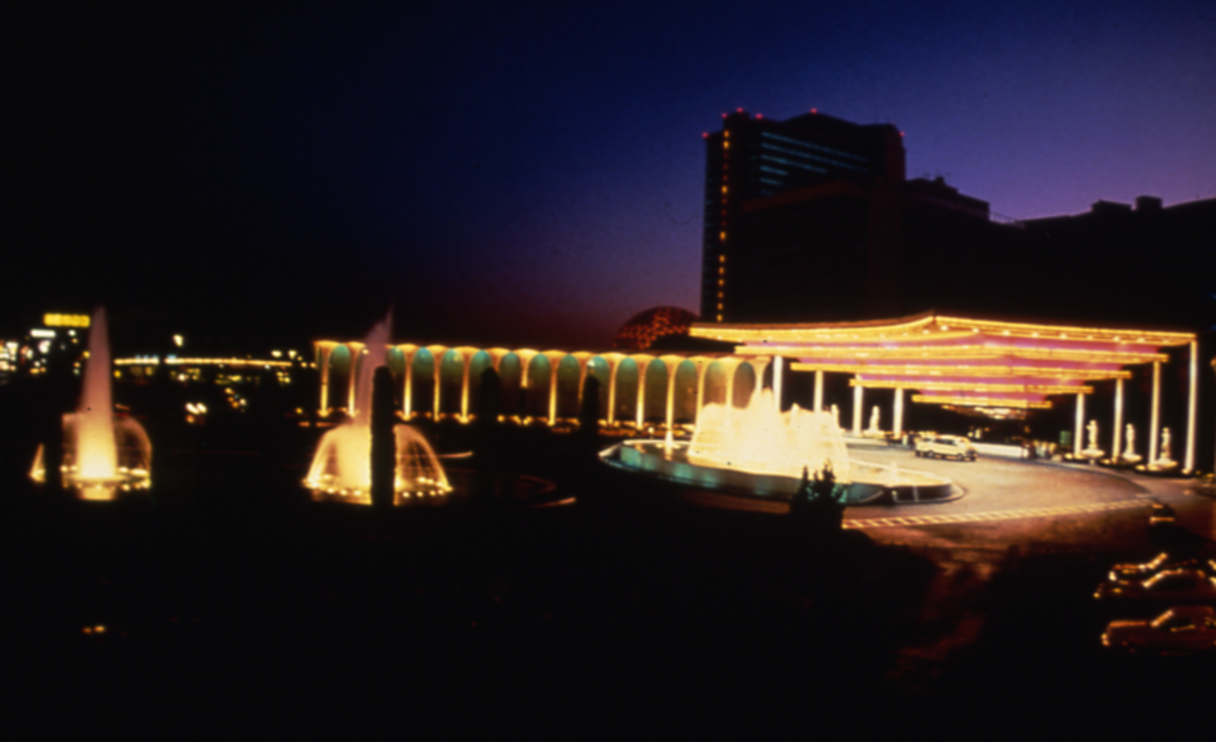 Slide of Caesars Palace, Las Vegas, 1986
