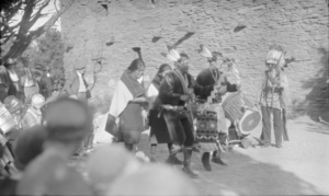 Film transparency of Native Americans, Grand Canyon, circa 1929-1930