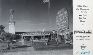 Postcard of the El Rancho Vegas, Las Vegas, circa 1940s-1950s