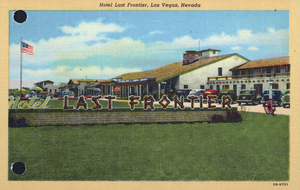 Postcard of the Hotel Last Frontier in Las Vegas, circa 1940s-1950s