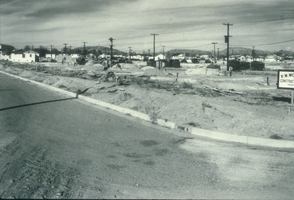 Slide of a street in Boulder City, Nevada, circa 1930s