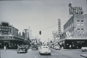 Slide of Fremont Street and Second Street, Las Vegas, circa 1940s
