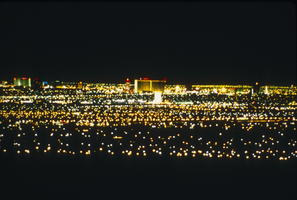 Slide of Las Vegas at night, circa 1980s