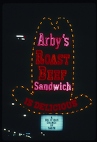Slide of the Arby's neon sign, Las Vegas, circa 1980s