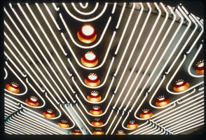 Slide of a neon building marquee, Las Vegas, circa 1980s