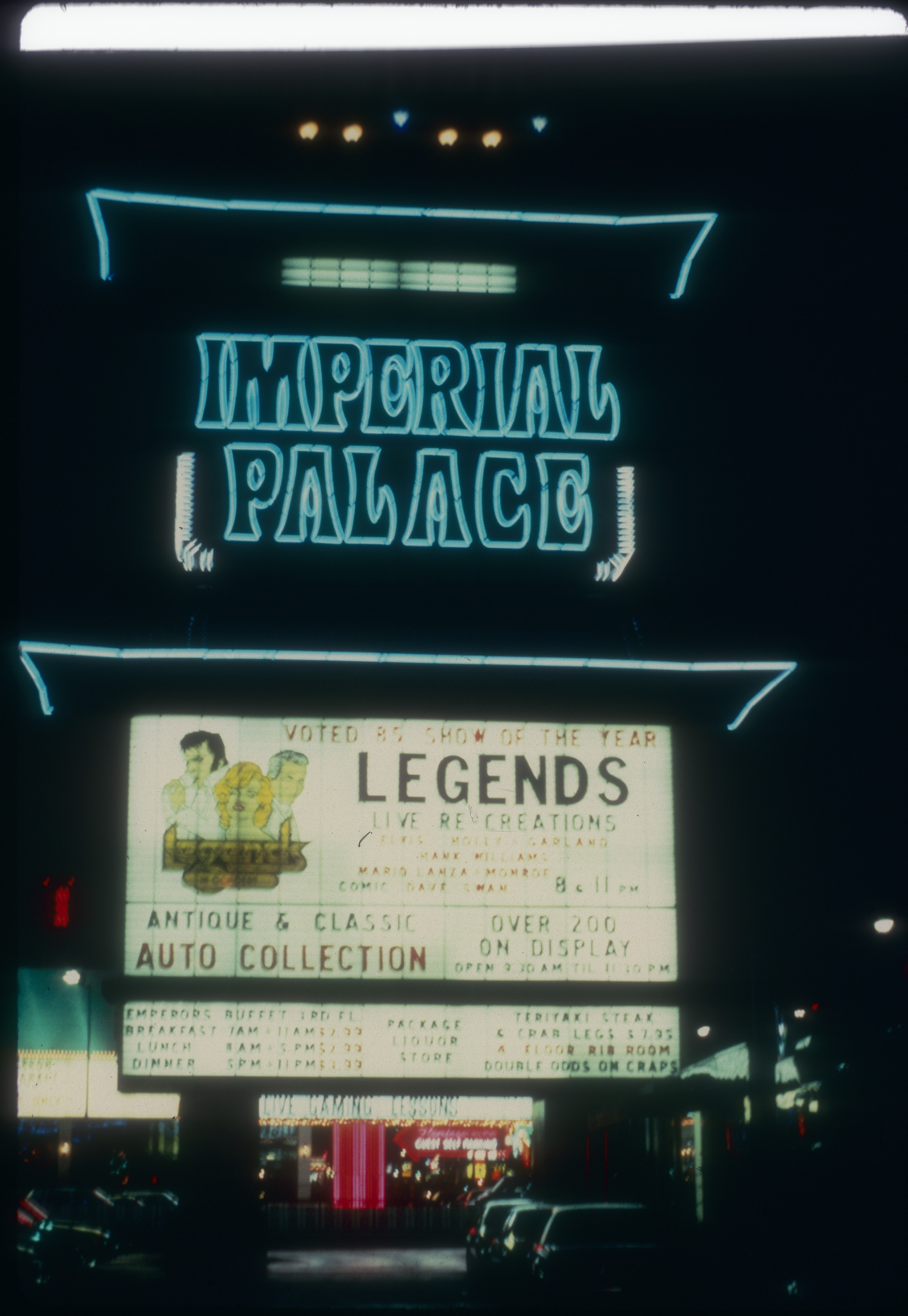 Slide of the Imperial Palace, Las Vegas, 1986