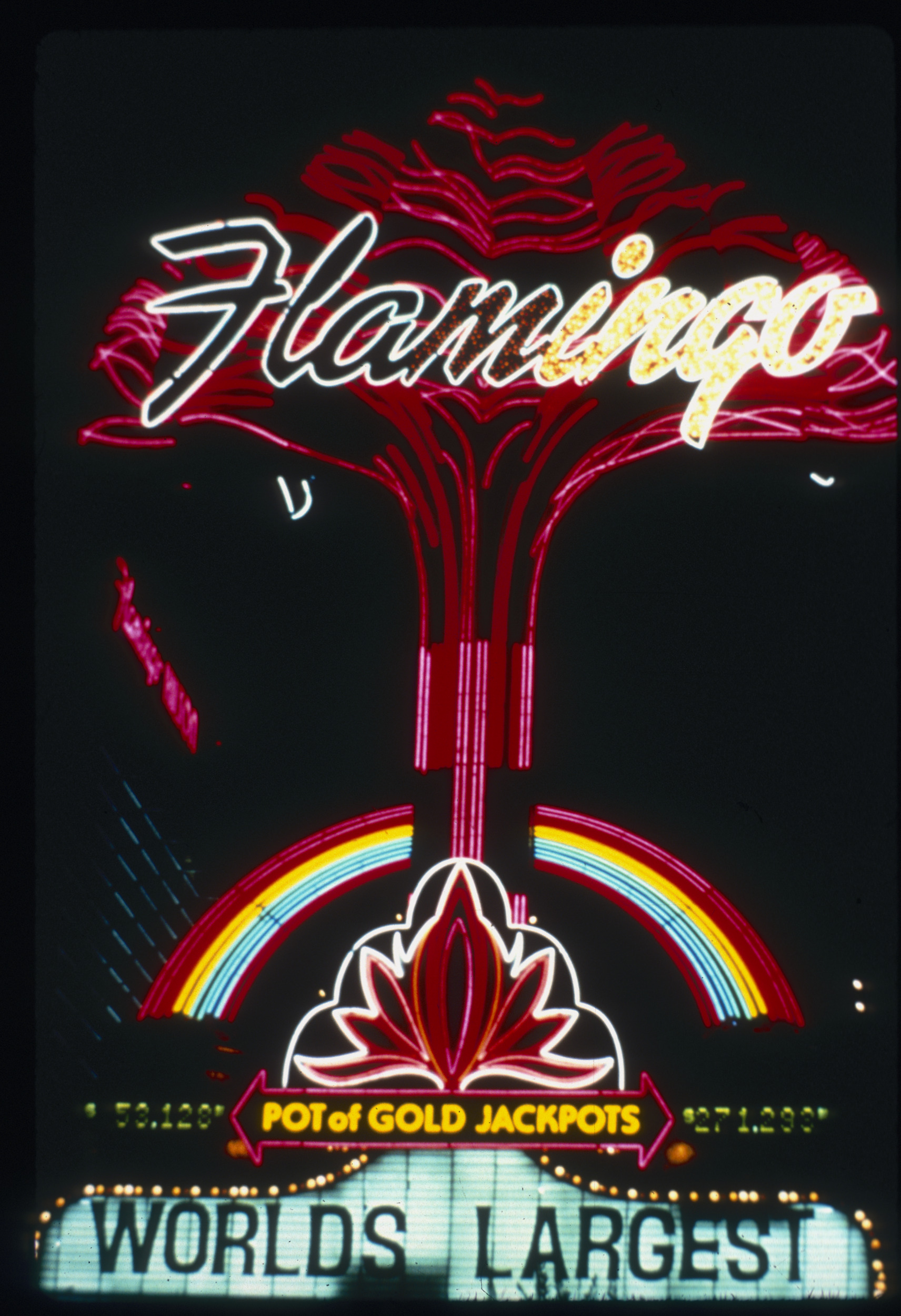 Slide of the Flamingo Hilton, Las Vegas, 1986
