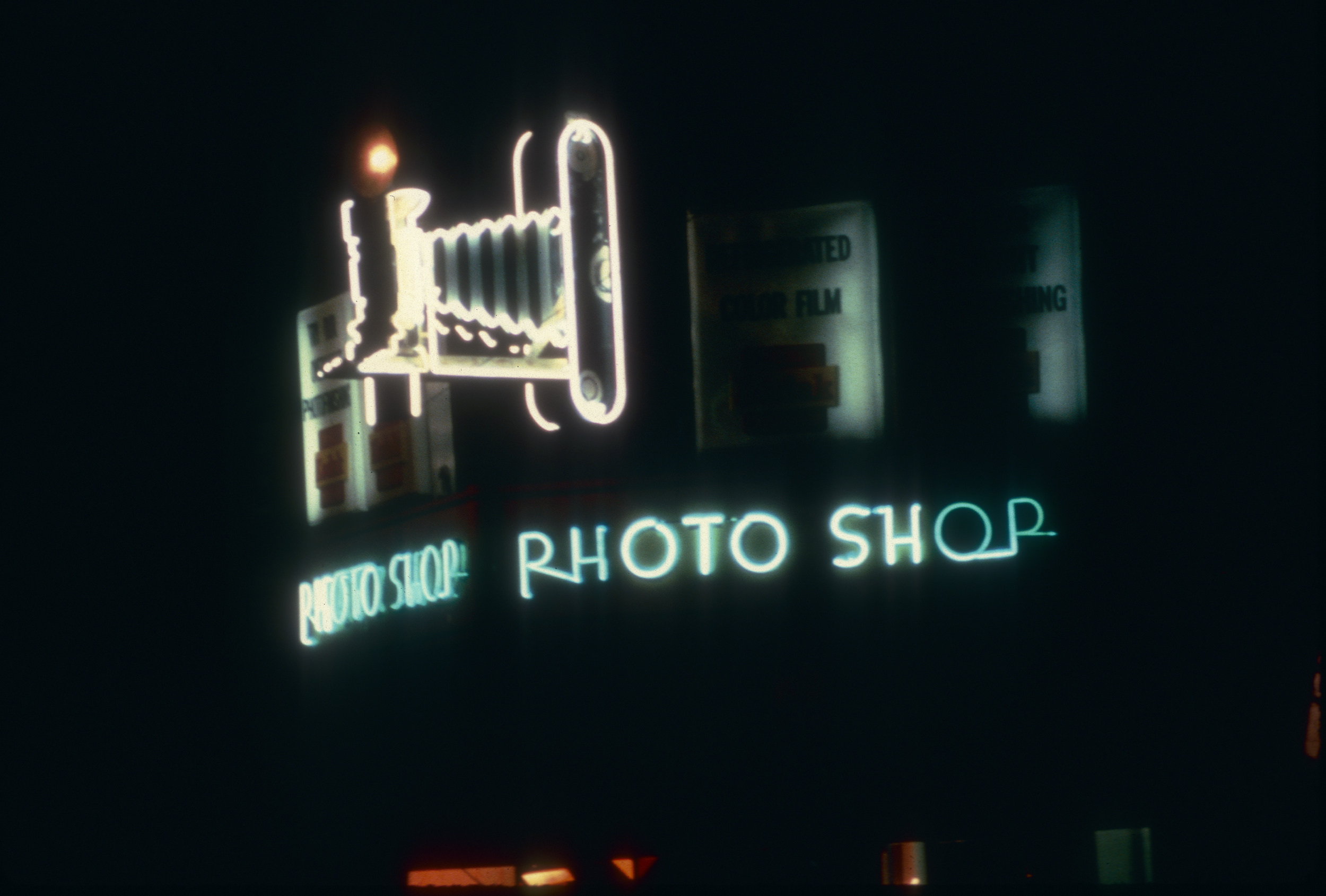 Slide of the Photo Shop, Las Vegas, 1986