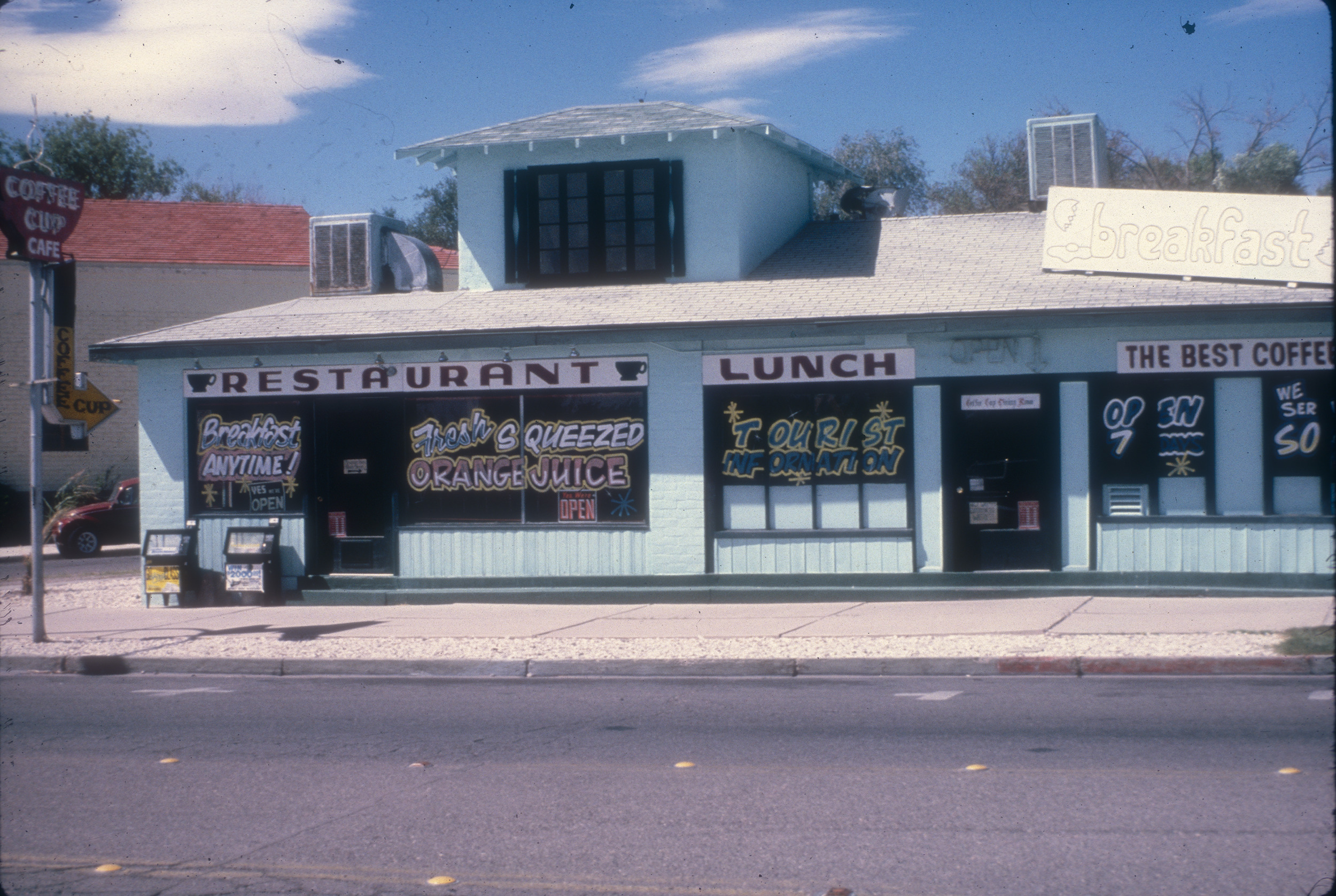 Slide of the Coffee Cup Cafe, Boulder City, Nevada, 1986
