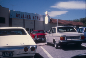 Slide of the exterior of the Boulder Bowl, Boulder City, Nevada, 1986