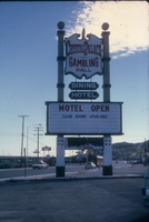 Photograph of the Crystal Palace Gambling Hall/Hotel marquee in Laughlin, Nevada, 1986