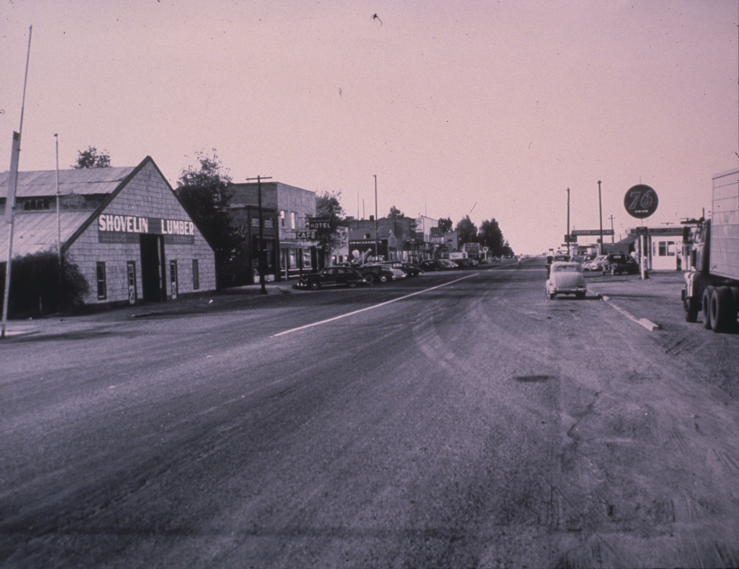 Slide of Main Street, Battle Mountain, Nevada, circa 1930s