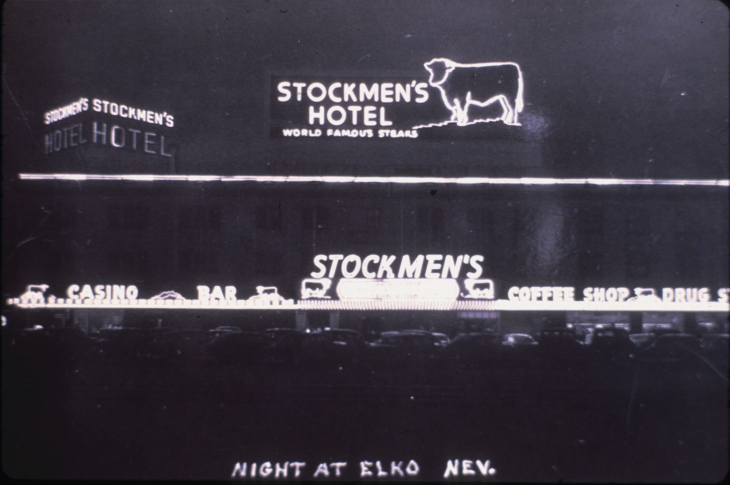 Slide of Stockmen's Hotel, Elko, Nevada, circa 1940s
