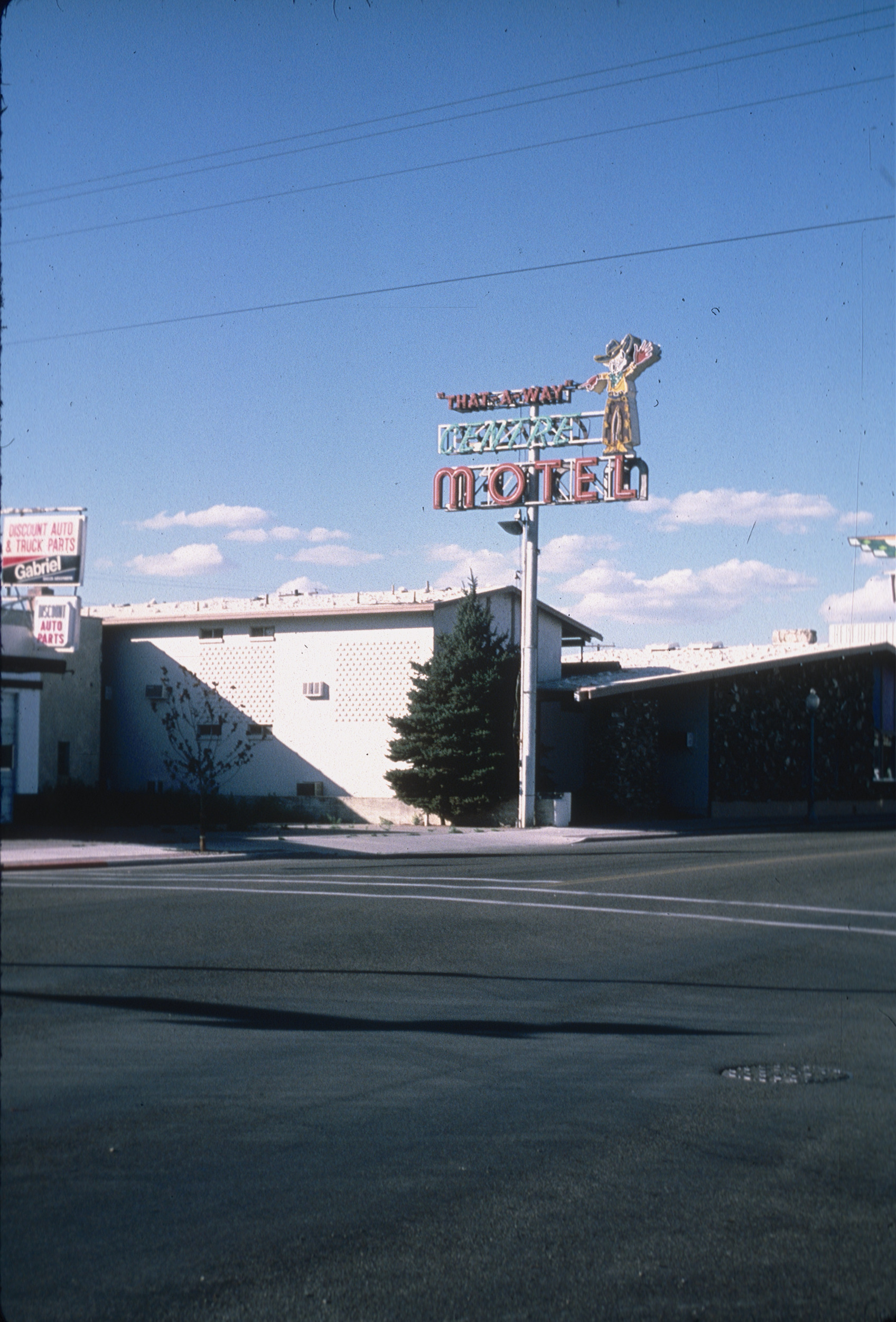 Slide of Centre Motel, Elko, Nevada, 1986