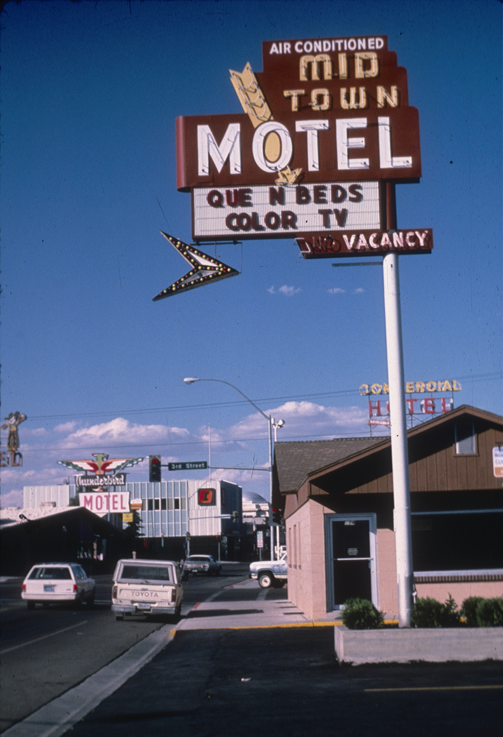 Slide of the Mid-Town Motel, Elko, Nevada, circa 1986
