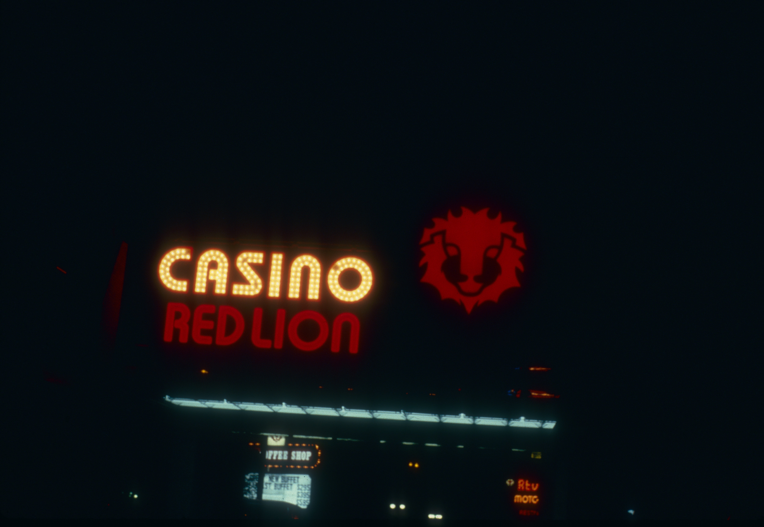 Slide of the Red Lion Casino, Elko, Nevada, 1986