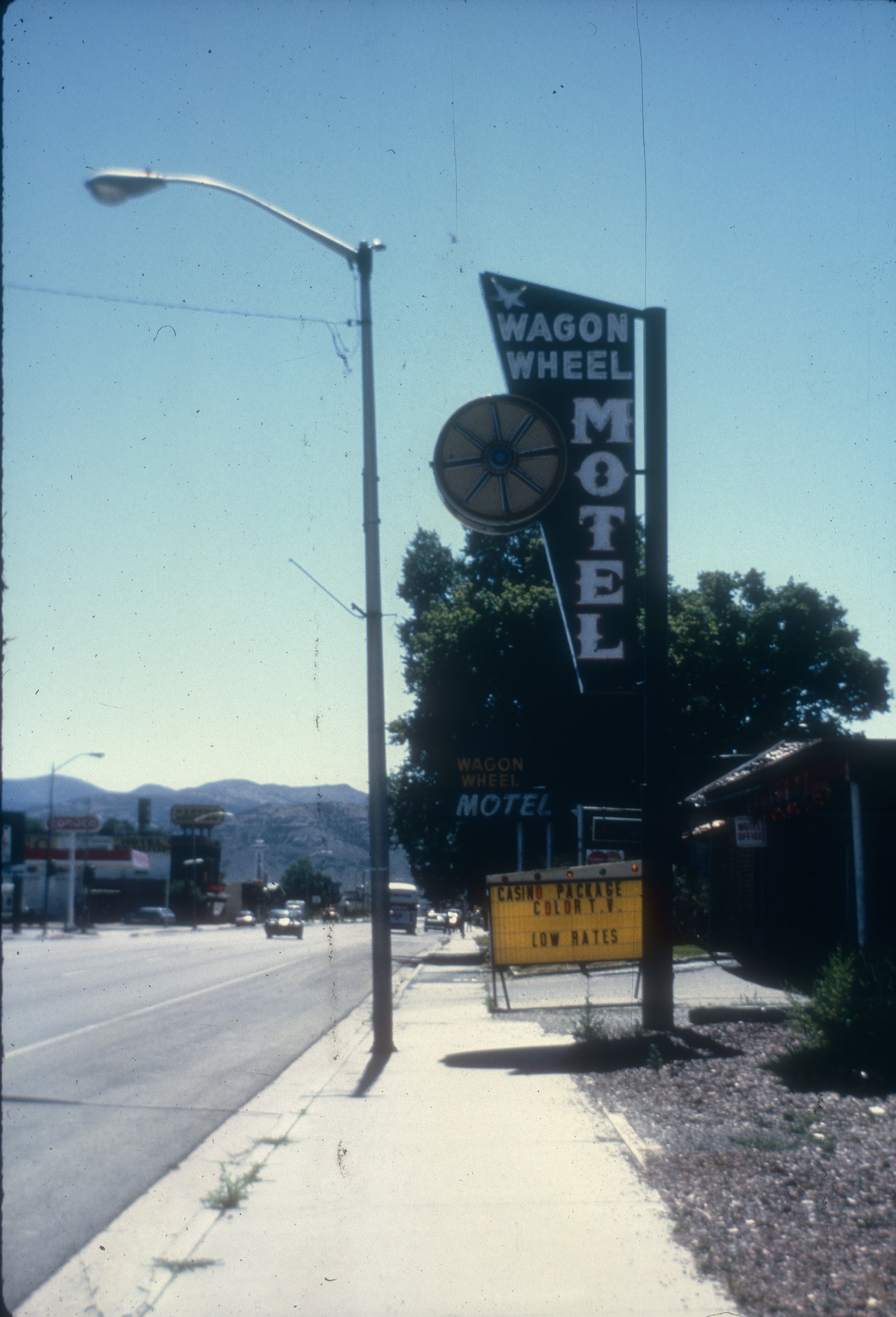 Slide of the Wagon Wheel Motel, Wells, Nevada, 1986