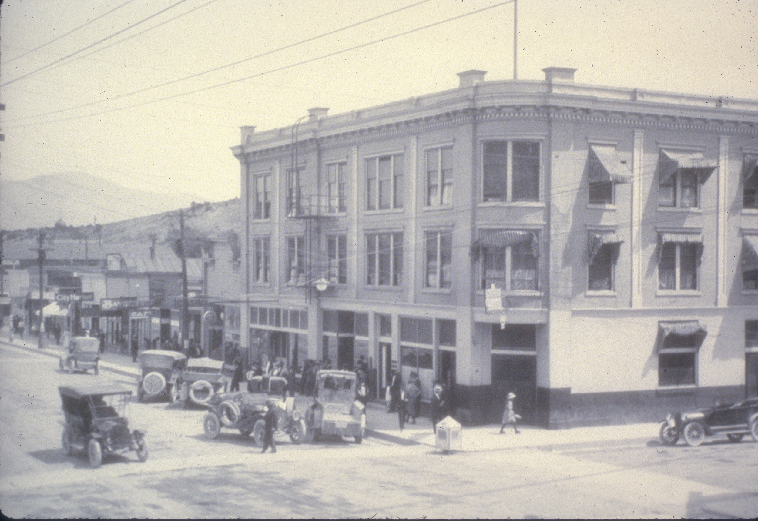 Slide of Main Street, Ely, Nevada, circa 1920s