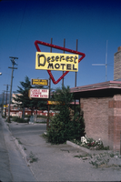 Slide of Deser-est Motel, Ely, Nevada, 1986
