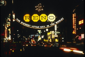 Slide of the Reno Arch, Reno, Nevada, circa 1980s