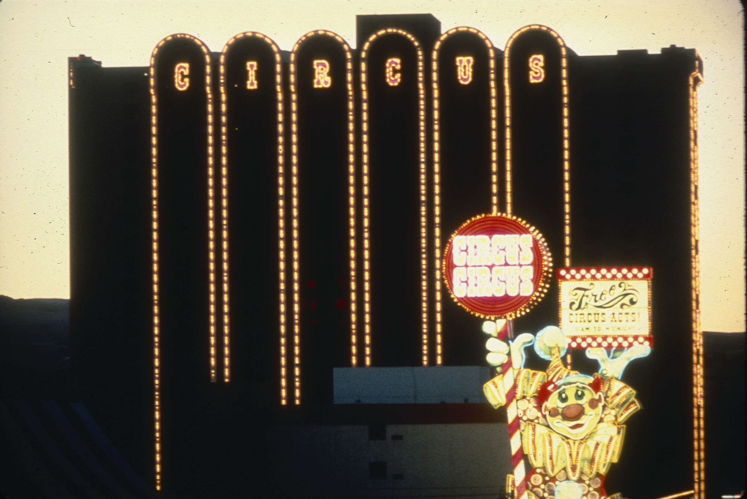 Slide of Circus Circus, Las Vegas, 1986